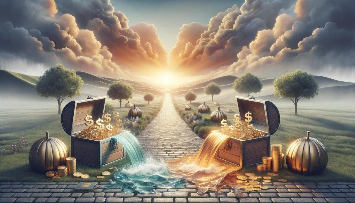 Banner image depicting financial freedom and growth via permanent life insurance, with symbols of liquidity and long-term pla